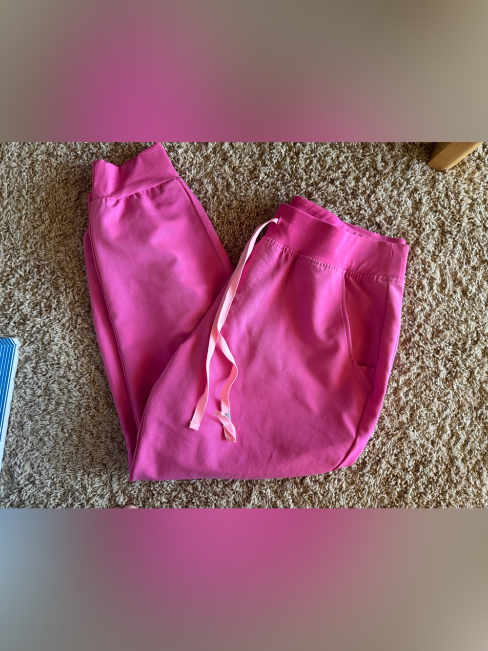 FIGS F'ing Pink Zamora - XL Petite Jogger Scrub Pant